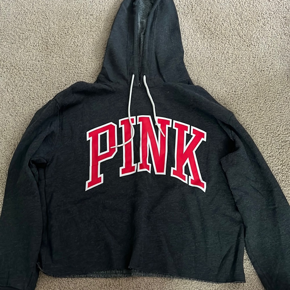 VS PINK cropped hoodie